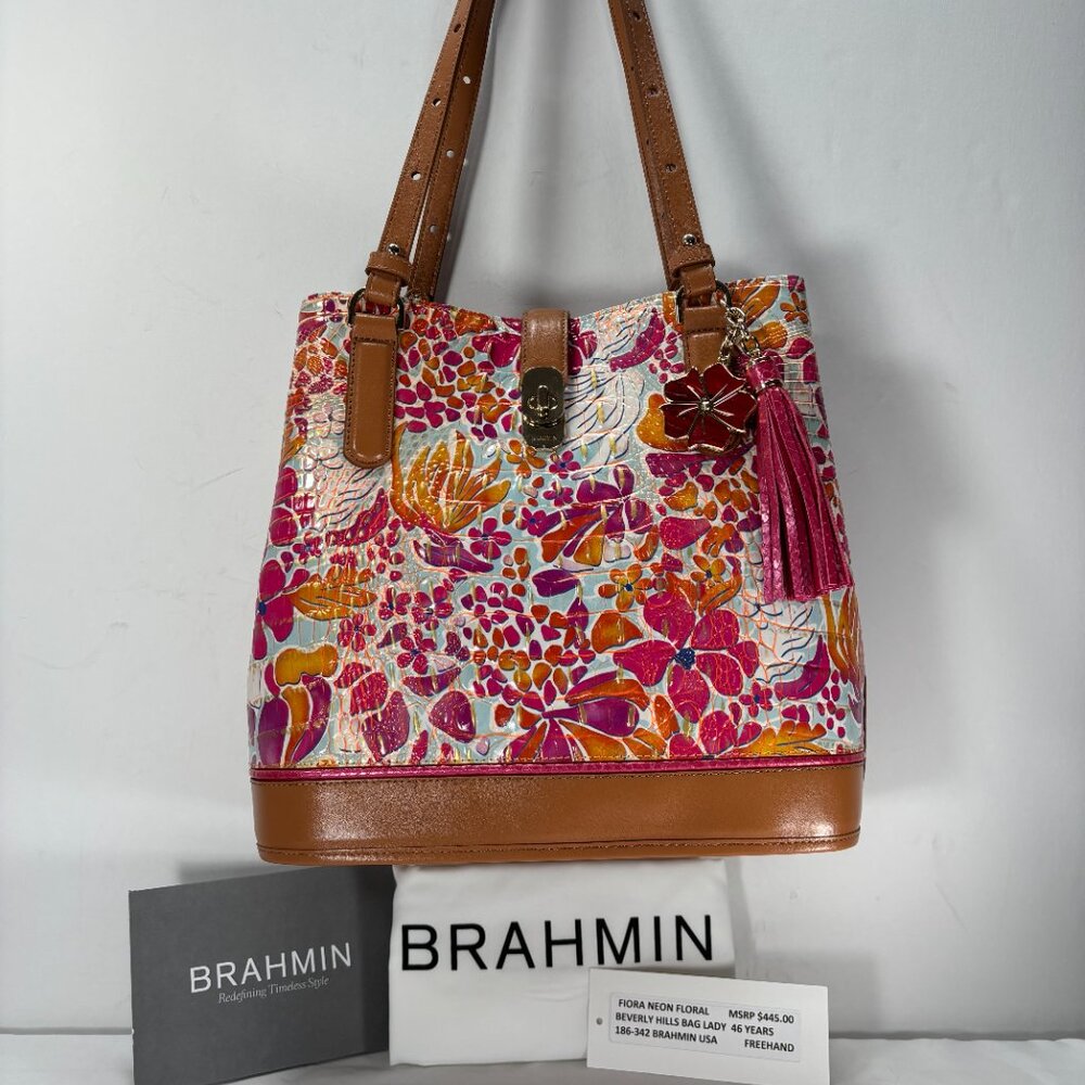 BRAHMIN USA NWT $445.00           64 YEARS IN BEVERLY HILLS CA   FILM STAR READY